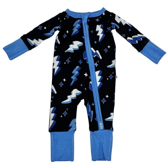 Birdie Bean Other - Birdie Bean Preemie Lightning Bolt Bamboo Viscose Convertible Romper NEW NWT